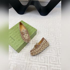 Gucci/Гуччи 2025 осень-зима новинка на толстой подошве седловидно