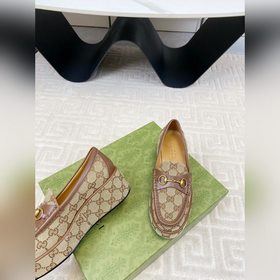 Gucci/Гуччи 2025 осень-зима новинка на толстой подошве седловидно