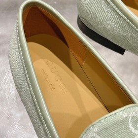 1819-11 Лимонный зеленый (35-41) Лоферы из коллекции Gucci Jordaa