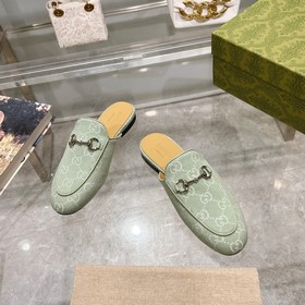 1803-11 Лимонный зеленый (35-41) Классическая обувь Gucci для жен
