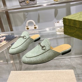 1803-11 Лимонный зеленый (35-41) Классическая обувь Gucci для жен