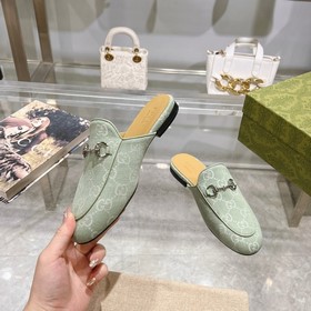 1803-11 Лимонный зеленый (35-41) Классическая обувь Gucci для жен