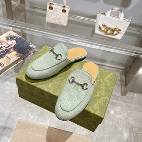 1803-11 Лимонный зеленый (35-41) Классическая обувь Gucci для жен