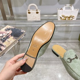 1803-11 Лимонный зеленый (35-41) Классическая обувь Gucci для жен