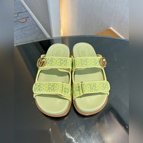 GUCCi2025 ранневесенняя коллекция GG классические сандалииз ткани