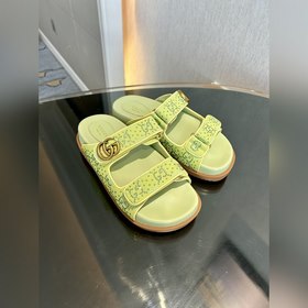 GUCCi2025 ранневесенняя коллекция GG классические сандалииз ткани