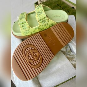GUCCi2025 ранневесенняя коллекция GG классические сандалииз ткани