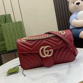 Оригинальная кожа Новинка Мини-сумка GG Marmont стеганым узором.