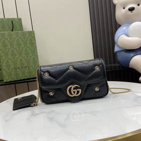 Мини-сумка GG Marmont (с кард-холдером) Стиль с переплетением сте