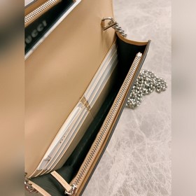 Новейшая сумка Gucci с цепочкой изготовлена из бежевой и черного 