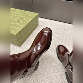 Высококачественные ботинки GUCCI в стиле рыцаря, новая модель в с
