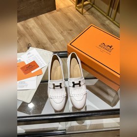 HERMES H-образные туфли на высоком каблуке с бахромой, 21 модель 