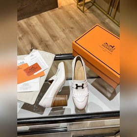 HERMES H-образные туфли на высоком каблуке с бахромой, 21 модель 