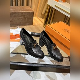 HERMES H-образные туфли на высоком каблуке с бахромой, 21 модель