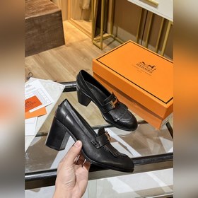 HERMES H-образные туфли на высоком каблуке с бахромой, 21 модель 