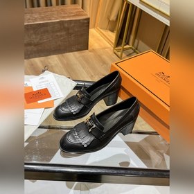 HERMES H-образные туфли на высоком каблуке с бахромой, 21 модель 