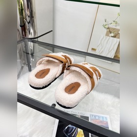【HERMES】 Классическая популярная модель шерстяных тапочек от Herm
