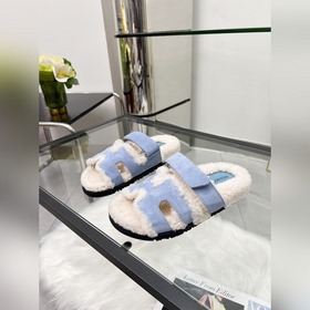 【HERMES】 Классическая популярная модель шерстяных тапочек от Herm