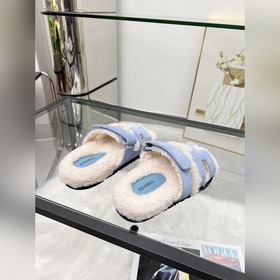 【HERMES】 Классическая популярная модель шерстяных тапочек от Herm