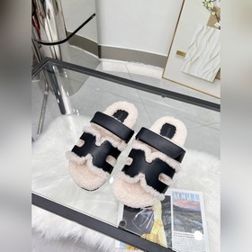 【HERMES】 Классическая популярная модель шерстяных тапочек от Herm