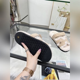 【HERMES】 Классическая популярная модель шерстяных тапочек от Herm