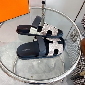 Новые цвета для мужчин и женщин Hermes, серия H chypre, тапочки с