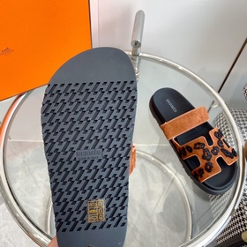 Новые цвета для мужчин и женщин Hermes, серия H chypre, тапочки с