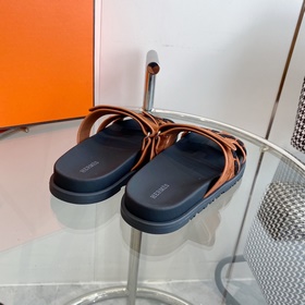 Новые цвета для мужчин и женщин Hermes, серия H chypre, тапочки с