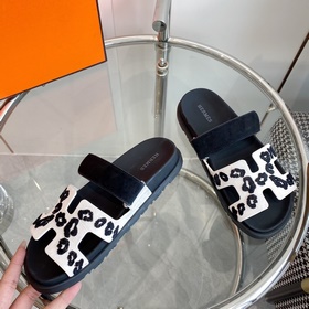 Новые цвета для мужчин и женщин Hermes, серия H chypre, тапочки с