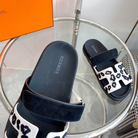 Новые цвета для мужчин и женщин Hermes, серия H chypre, тапочки с