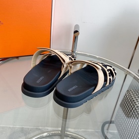 Новые цвета для мужчин и женщин Hermes, серия H chypre, тапочки с