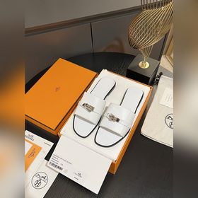 Hermes 2025 новая модель, классические тапочки с застежкой Kelly,