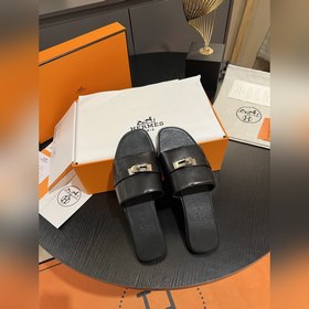 Hermes 2025 новая модель, классические тапочки с застежкой Kelly,