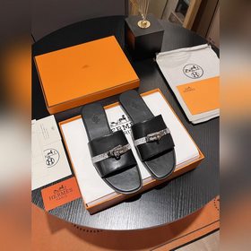 Hermes 2025 новая модель, классические тапочки с застежкой Kelly,