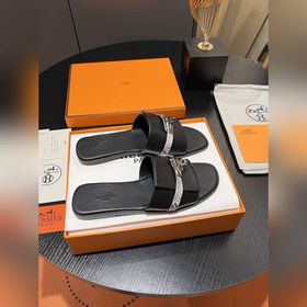 Hermes 2025 новая модель, классические тапочки с застежкой Kelly,