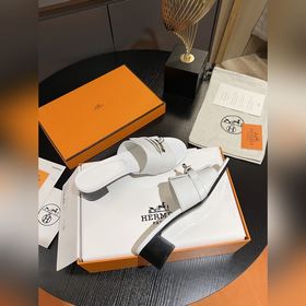 Hermes 2025 новая модель, классические тапочки с застежкой Kelly,