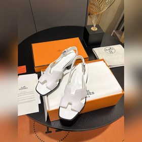 Весна-лето 2025 Hermes Сандалии на толстом каблуке Модная и униве