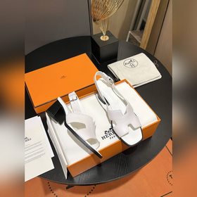 Весна-лето 2025 Hermes Сандалии на толстом каблуке Модная и униве