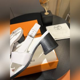 Весна-лето 2025 Hermes Сандалии на толстом каблуке Модная и униве
