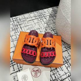 Версия высшего качества HERMES 24/ Новые сандалии Pig Nose Санда