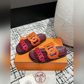 Версия высшего качества HERMES 24/ Новые сандалии Pig Nose Санда
