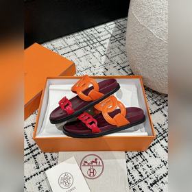 Версия высшего качества HERMES 24/ Новые сандалии Pig Nose Санда