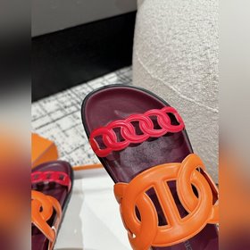 Версия высшего качества HERMES 24/ Новые сандалии Pig Nose Санда