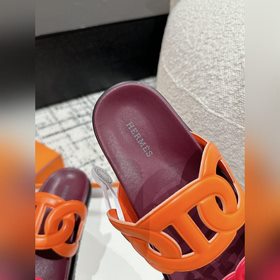 Версия высшего качества HERMES 24/ Новые сандалии Pig Nose Санда