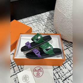Версия высшего качества HERMES 24/ Новые сандалии Pig Nose Санда