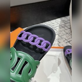 Версия высшего качества HERMES 24/ Новые сандалии Pig Nose Санда