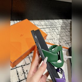 Версия высшего качества HERMES 24/ Новые сандалии Pig Nose Санда