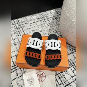 Версия высшего качества HERMES 24/ Новые сандалии Pig Nose Санда