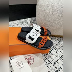 Версия высшего качества HERMES 24/ Новые сандалии Pig Nose Санда