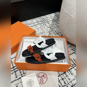Версия высшего качества HERMES 24/ Новые сандалии Pig Nose Санда